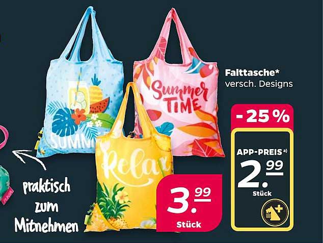 Falttasche* versch. Designs