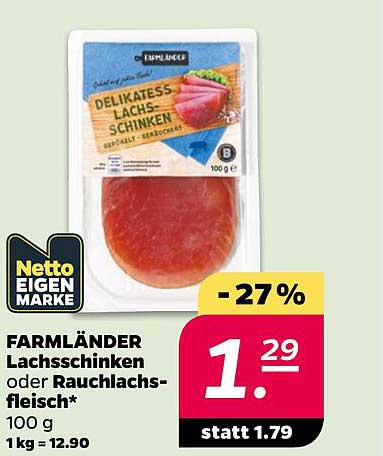 FARMLÄNDER Lachsschinken oder Rauchlachs-fleisch*