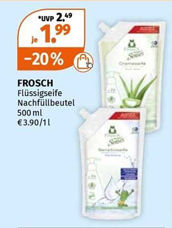 FROSCH Flüssigseife Nachfüllbeutel 500 ml