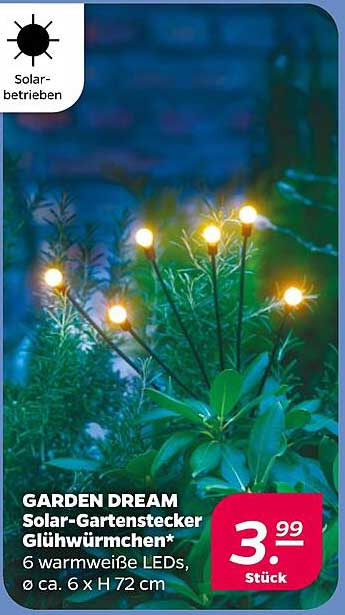 GARDEN DREAM Solar-Gartenstecker Glühwürmchen*