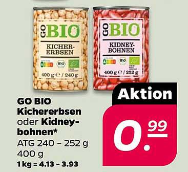 GO BIO Kichererbsen oder Kidneybohnen*