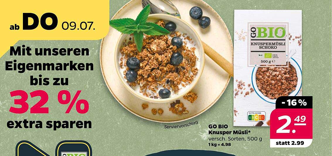 GO BIO Knusper Müsli*
