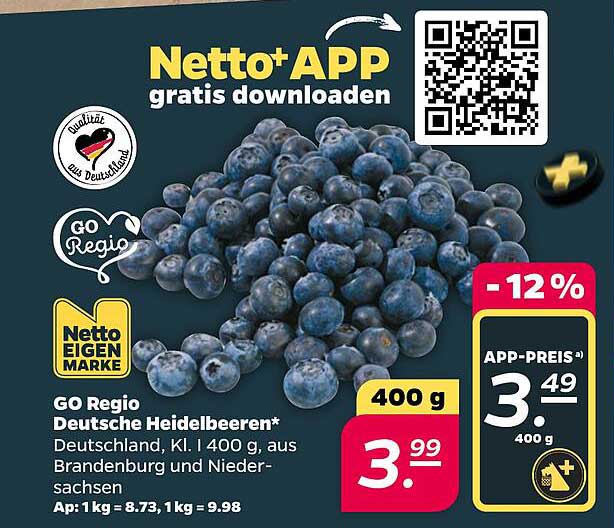 Go Regio Deutsche Heidelbeeren*
