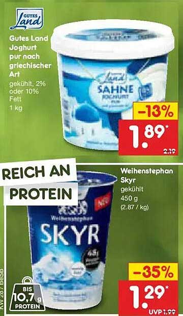 Gutes Land Joghurt pur nach griechischer Art