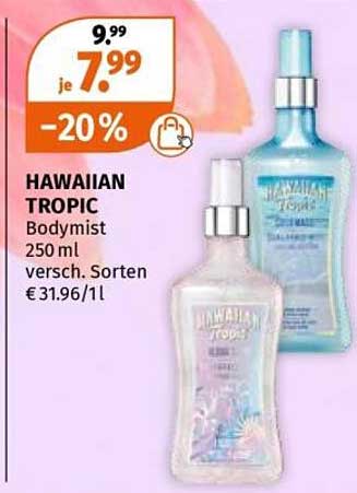 HAWAIIAN TROPIC Body mist 250 ml versch. Sorten €31.96/1l