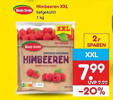 Himbeeren XXL tiefgekühlt 1 kg