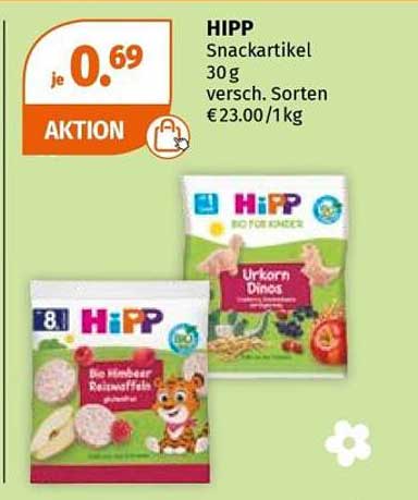 HIPP Snackartikel 30g versch. Sorten
