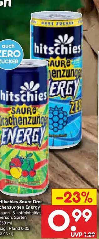 Hitschies Saure Drachenzungen Energy