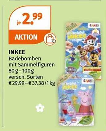 INKEE Badebomben mit Sammelfiguren 80 g – 100 g versch. Sorten