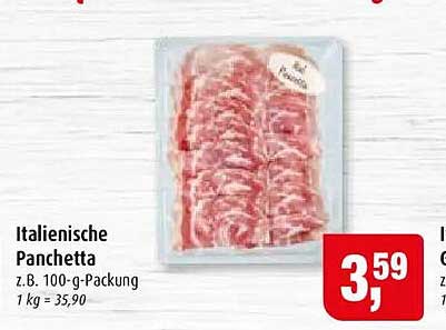 Italienische Pancetta
