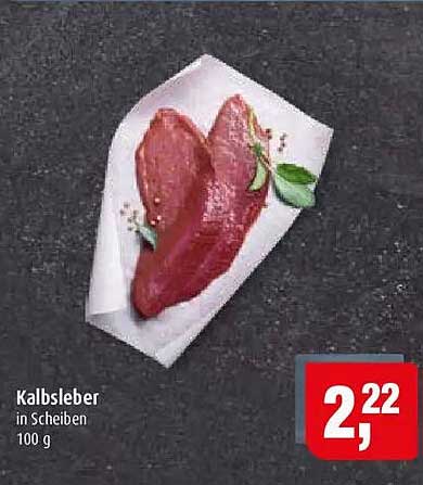 Kalbsleber in Scheiben 100 g