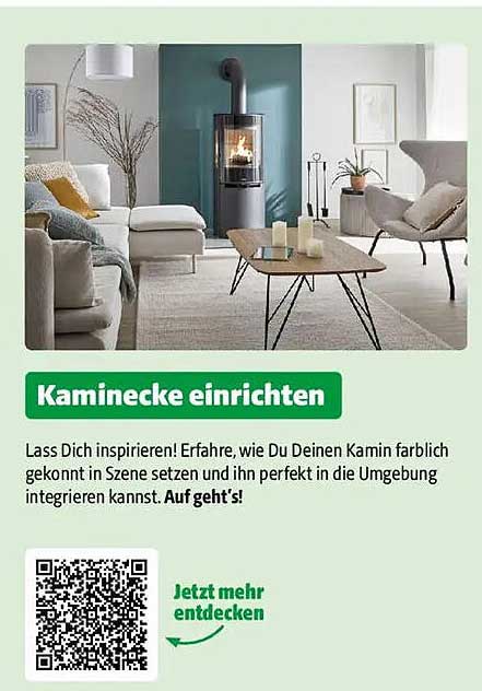 Kaminecke einrichten