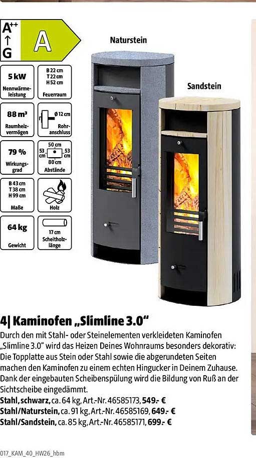 Kaminofen „Slimline 3.0“