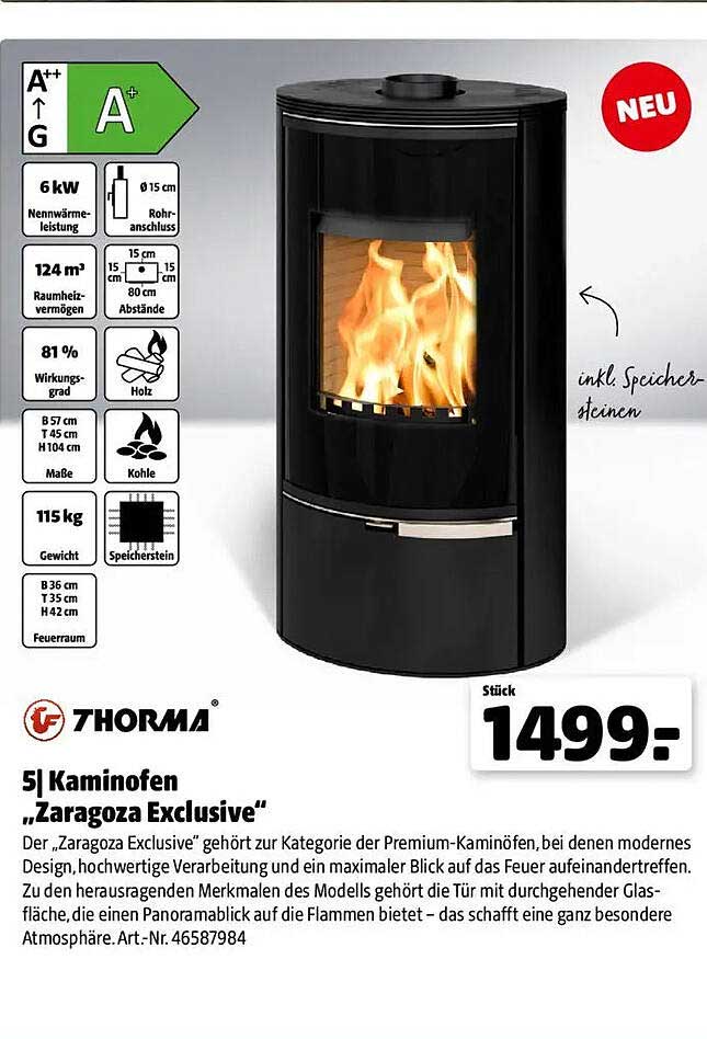 Kaminofen „Zaragoza Exclusive“