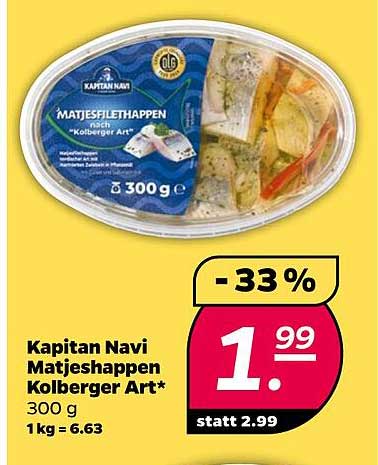 Kapitän Nawi Matjeshappen Kolberger Art* 300 g