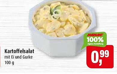 Kartoffelsalat mit Ei und Gurke 100 g