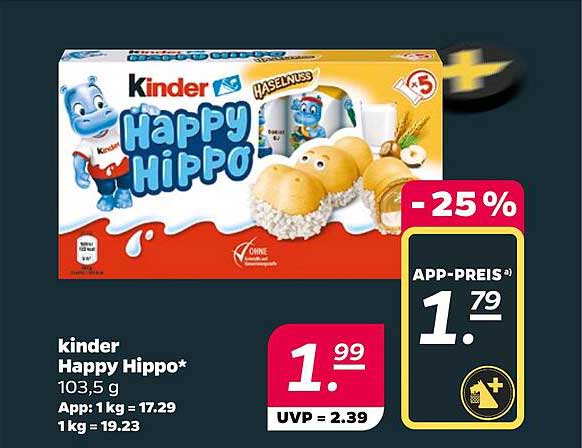 kinder Happy Hippo* 103,5 g
