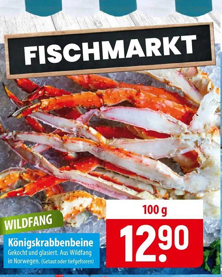 Königskrabbenbeine