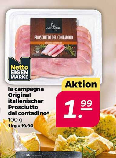 la campagna Original italienischer Prosciutto del contadino* 100 g
