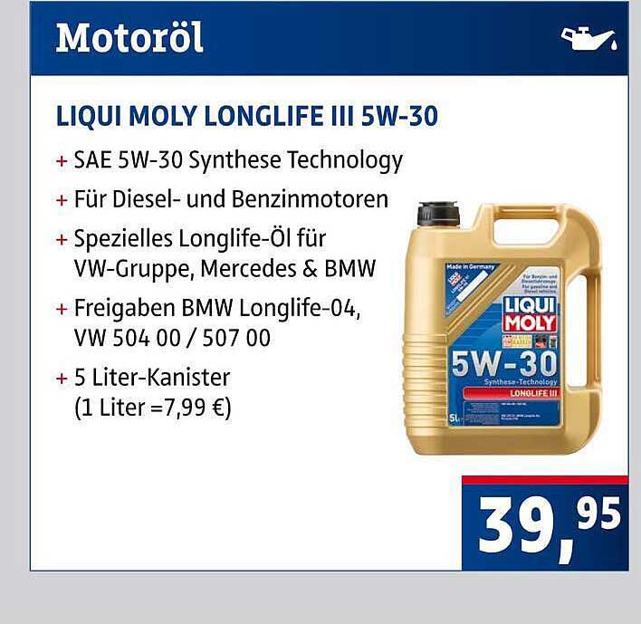 LIQUI MOLY LONGLIFE III 5W-30