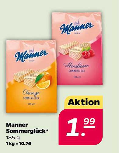 Manner Sommerglück* 185 g 1 kg = 10.76