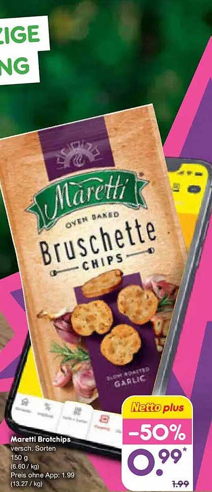 Maretti Brotchips versch. Sorten 150 g