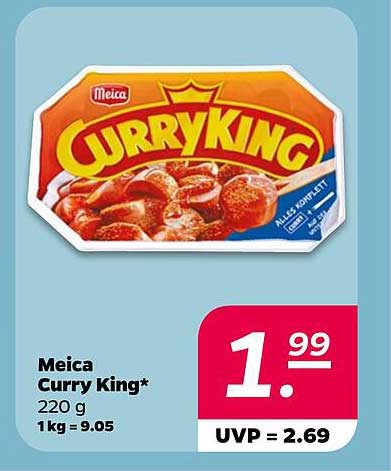Meica Curry King* 220 g 1 kg = 9.05
