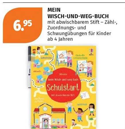 MEIN WISCH-UND-WEG-BUCH mit abwischbarem Stift – Zähl-, Zuordnungs- und Schwungübungen für Kinder ab 4 Jahren