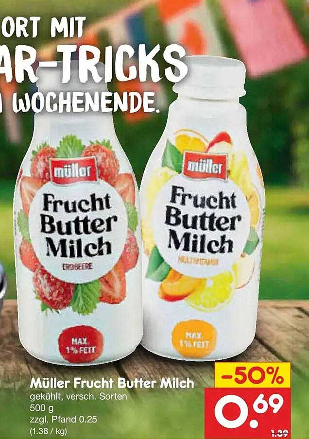 Müller Frucht Butter Milch