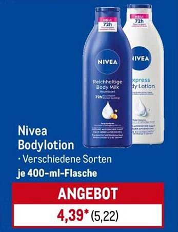 Nivea Bodylotion • Verschiedene Sorten je 400-ml-Flasche