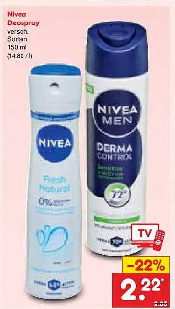 Nivea Deospray versch. Sorten 150 ml