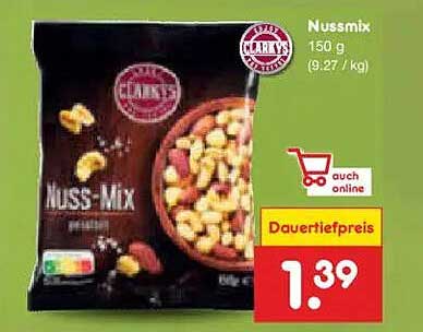 Nussmix 150 g (9,27 / kg)