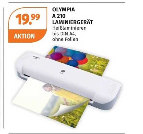 OLYMPIA A 210 LAMINIERGERÄT
