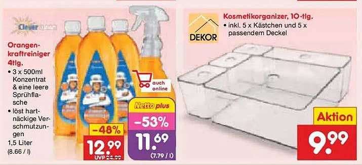 Orangen-kraftreiniger 4tlg.