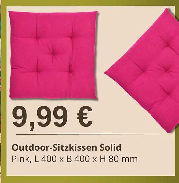 Outdoor-Sitzkissen Solid