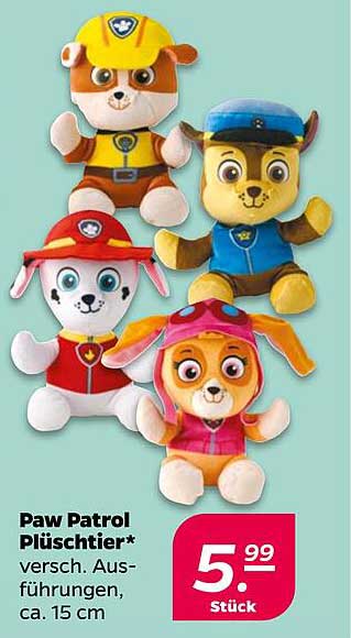 Paw Patrol Plüschtier* versch. Ausführungen, ca. 15 cm
