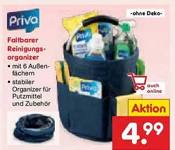 Priva Faltbarer Reinigungs-organizer