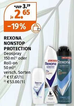 REXONA NONSTOP PROTECTION