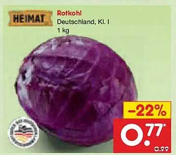 Rotkohl Deutschland, Kl. I 1 kg