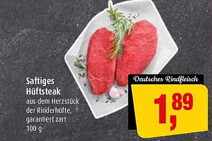 Saftiges Hüftsteak