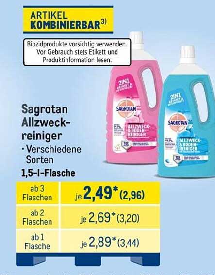 Sagrotan Allzweckreiniger - Verschiedene Sorten 1,5-l-Flasche