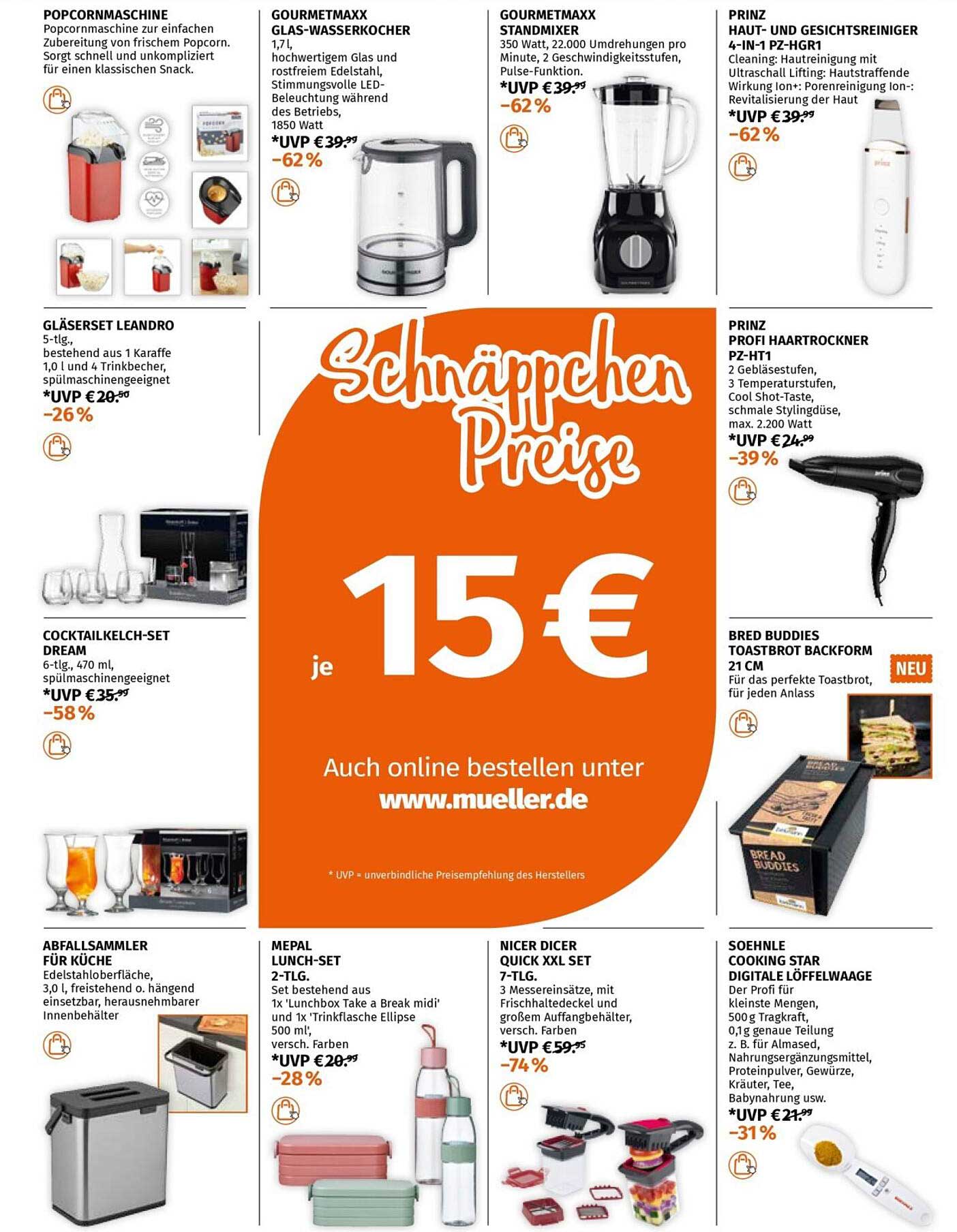 Schäppchen Preise