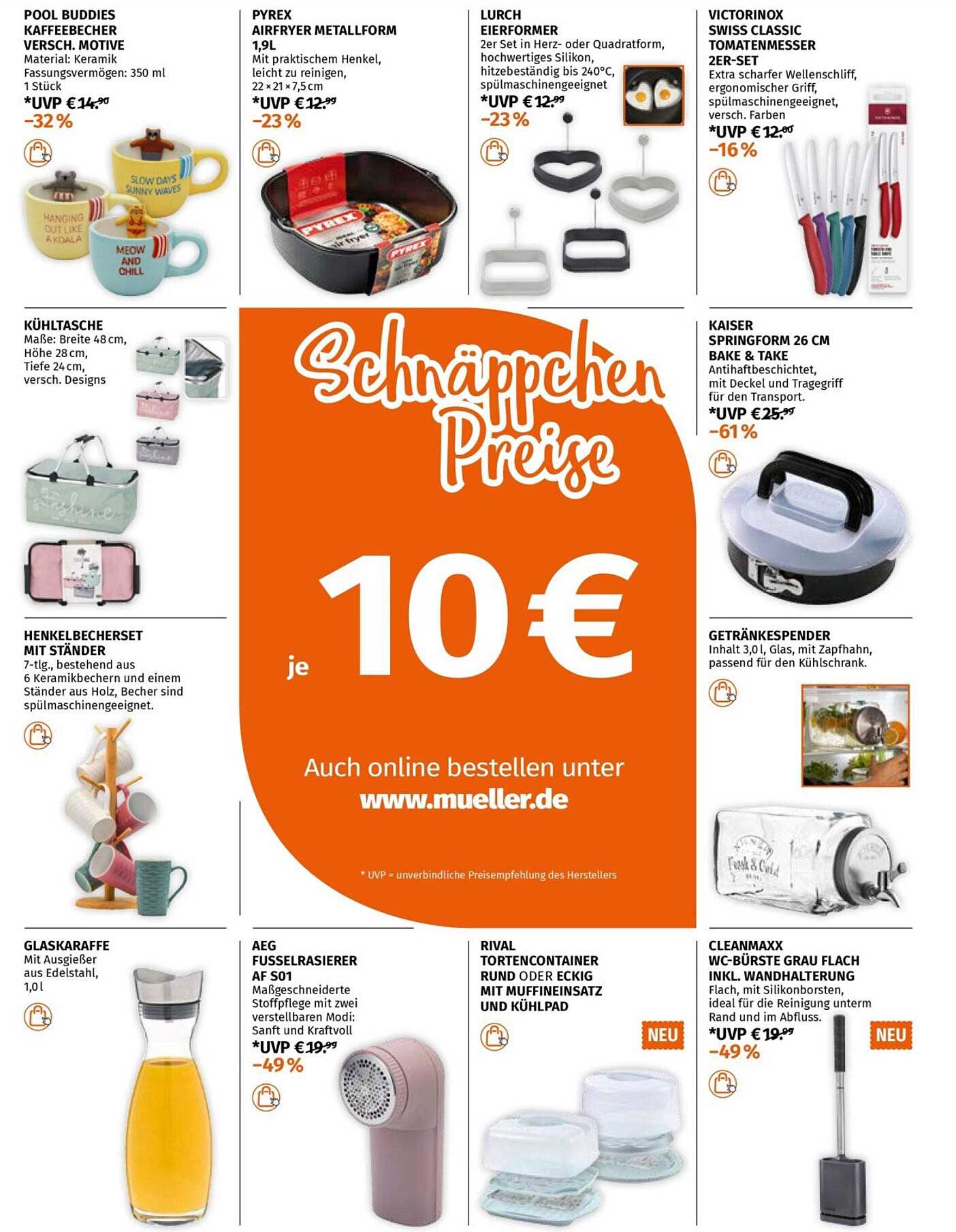 Schäppchen Preise