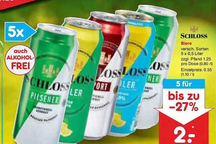SCHLOSS Biere, versch. Sorten