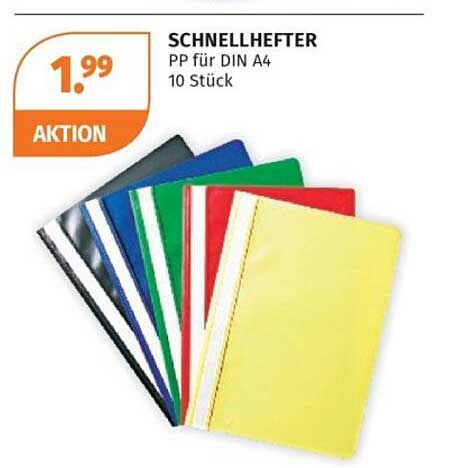 SCHNELLHEFTER PP für DIN A4 10 Stück