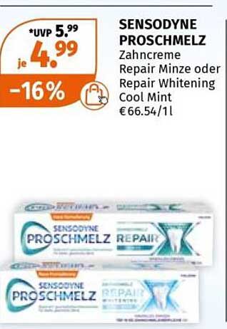 SENSODYNE PROSCHMELZ Zahncreme Repair Minze oder Repair Whitening Cool Mint