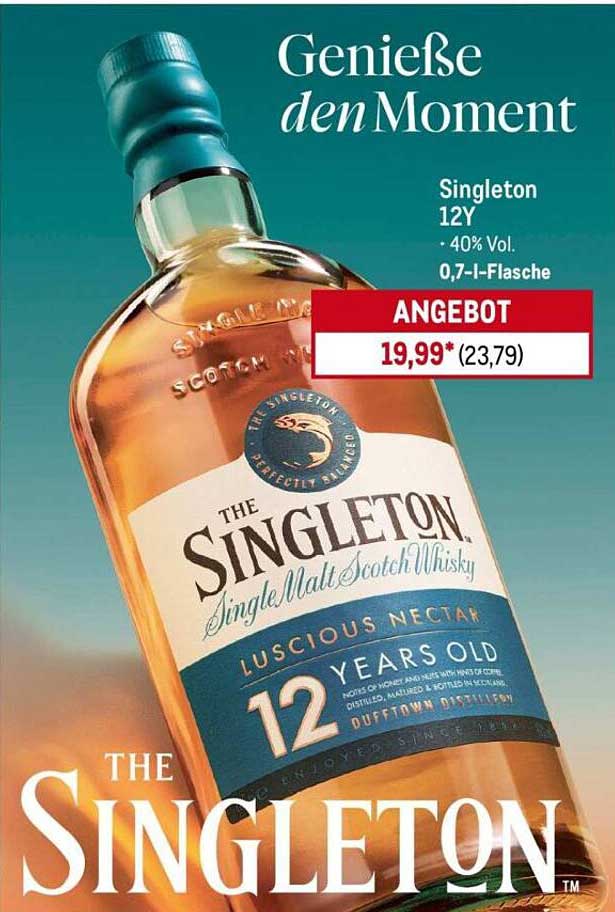 Singleton 12Y • 40% Vol. • 0,7-l-Flasche