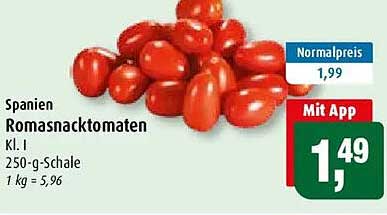 Spanien Romasnacktomaten