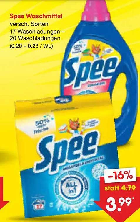 Spee Waschmittel