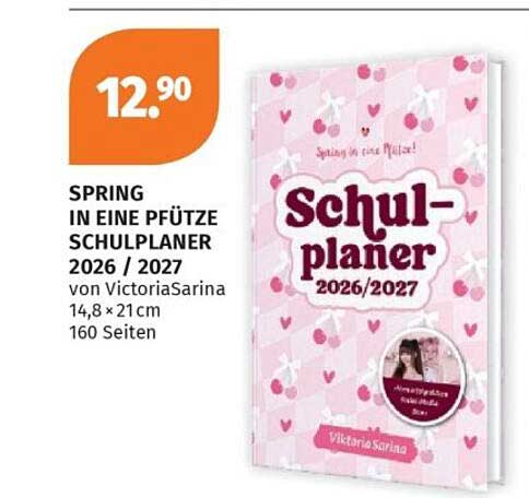 SPRING IN EINE Pfütze SCHULPLANER 2026 / 2027
